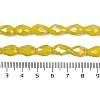 Opaque Solid Color Electroplate Glass Beads Strands EGLA-N013-P6mm-B06-4