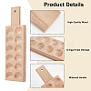 Rectangle Wooden 12 Egg Holes Storage Tray ODIS-WH0030-27-4
