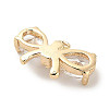 Brass Glass Charms KK-C054-21G-2