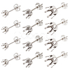 SUNNYCLUE 90Pcs 3 Size 304 Stainless Steel Post Stud Earring Settings STAS-SC0004-85-1