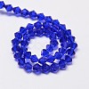 Imitate Austrian Crystal Bicone Glass Beads Strands X-GLAA-F029-6x6mm-06-2