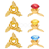 6Pcs Alloy Crystal Ball Holder AJEW-AR0005-40-1