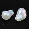 Rainbow Iridescent Plating Acrylic Beads PACR-S221-007-3