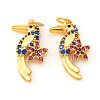 Brass Micro Pave Cubic Zirconia Pendants KK-I672-16G-1