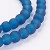 Baking Paint Transparent Glass Bead Strands GLAA-S031-6mm-31-3