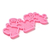 Fitness Theme Silicone Keychain Pendant Molds AJEW-M221-05-4
