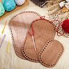 Wooden Basket Bottoms TOOL-WH0159-02C-5