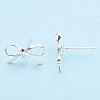 Brass Stud Earring Findings KK-S350-013S-3