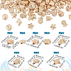 300Pcs 8 Style Plating ABS Plastic Beads KY-PH0001-63-2