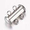 Non-Tarnish 304 Stainless Steel Slide Lock Clasps X-STAS-G071-51P-2