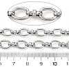 304 Stainless Steel Oval Link Chains CHS-S012-08P-3