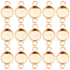30Pcs Brass Cabochon Connector Settings KK-BBC0025-25-7