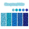 1900Pcs 5 Colors Baking Paint Glass Seed Beads SEED-YW0001-76C-2