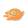 Halloween Theme Brass Enamel Pendants KK-L248-01G-03-2
