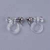 Transparent U Type Alloy Ear Clip PALLOY-WH0009-01P-2