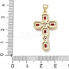 Brass Micro Pave Cubic Zirconia Pendants KK-CBA56EF-32G-4