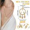 Rack Plating Brass Micro Pave Clear Cubic Zirconia Pendants ZIRC-BBC0001-23-2