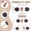 5 Pairs Resin Buttons BUTT-TA0001-48B-4