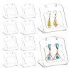 Acrylic Slant Bacl Earring Display Stands EDIS-WH0031-28A-02-7