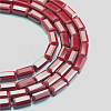Opaque Glass Beads Strands X-EGLA-E008-3x6mm-09-2