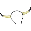 Cow Horn Pu Leather & Plastic Hair Bands OHAR-WH20011-07B-7