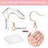 100Pcs Long-Lasting Plated Brass French Earring Hooks KK-CN0001-80-2
