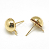 Brass Stud Earring Findings KK-T032-004G-1