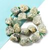 Raw Rough Natural Prehnite Beads Strands G-J388-A06-01-3