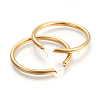 201 Stainless Steel Big Hoop Earrings EJEW-A052-19D-G-2