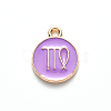 Alloy Enamel Pendants X-ENAM-S124-01A-01B-2