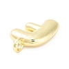 Rack Plating Brass Balloon Letter Pendants KK-C050-01G-F-2