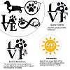 8 Sheets 4 Style Infinity Love & Bird Laser Style Plastic Adhesive Car Stickers STIC-GF0001-04B-4