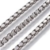 Tarnish Resistant 304 Stainless Steel Box Chains CHS-P007-32P-02-1