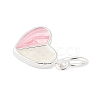 Two Tone 925 Sterling Silver Enamel Heart Charms STER-S011-03S-A-2
