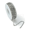 Tarnish Resistant 304 Stainless Steel Cable Chains CHS-K001-30-2.5mm-4