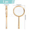1Pc Aluminum Magnifying Glass AJEW-BC0009-13G-2