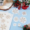 Snowflake Pattern Hotfix Rhinestones DIY-WH0430-205F-5
