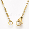 304 Stainless Steel Cable Chain Necklace Making STAS-T040-PJ209-2-46-4