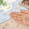 10Pcs 2 Styles Brass Toggle Clasps FIND-TA0008-44B-5