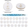 104Pcs 26 Styles Natural Freshwater Shell Pendants SSHEL-SC0001-52-2
