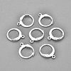 304 Stainless Steel Leverback Earring Findings STAS-F155-13S-1