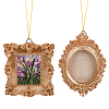 2 Sets 2 Styles Vintage Resin Hanging Photo Frame RESI-SP0001-21B-01-1