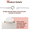 3Pcs 925 Sterling Silver Cable Chain Extender STER-DC0002-02P-4