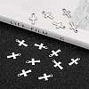 Tarnish Resistant Stainless Steel Tiny Cross Charms STAS-Q168-07-5