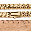 12MM 304 Stainless Steel Cuban Link Chain Necklaces for Unisex NJEW-K295-02C-G-5