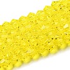 Transparent Glass Beads Strands EGLA-A039-T6mm-D21-1