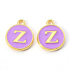 Golden Plated Alloy Enamel Charms X-ENAM-S118-10Z-1