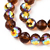 Transparent Electroplate Glass Beads Strands EGLA-N012-001-B08-3