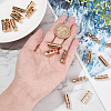 20Pcs Alloy Spring Cord Locks FIND-GF0002-75G-3
