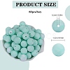 80Pcs Round Silicone Focal Beads SIL-SZ0001-24-27-2